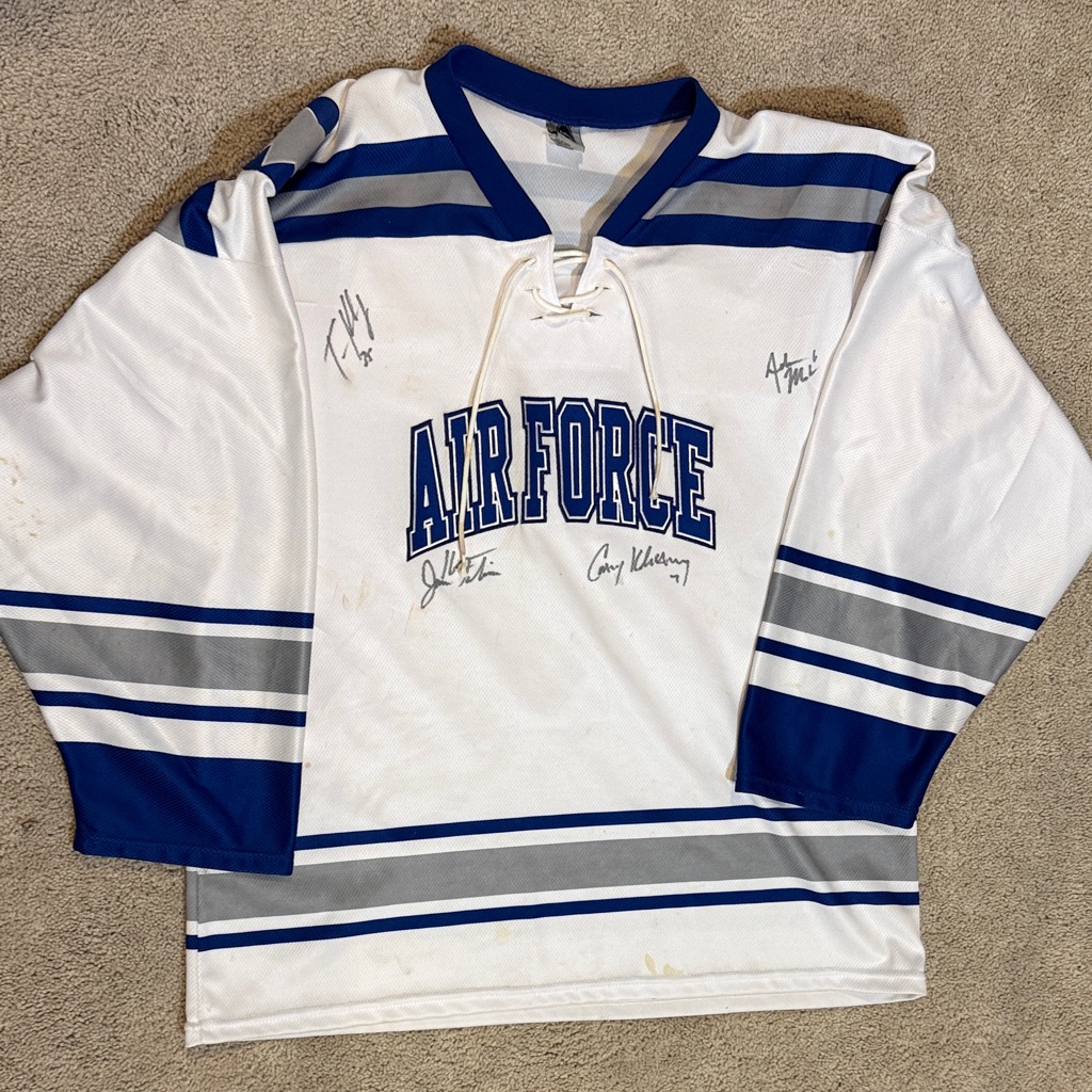 Air Force Hockey Jersey With Blue Stripes Air Force Hockey Jersey With Blue Stripes